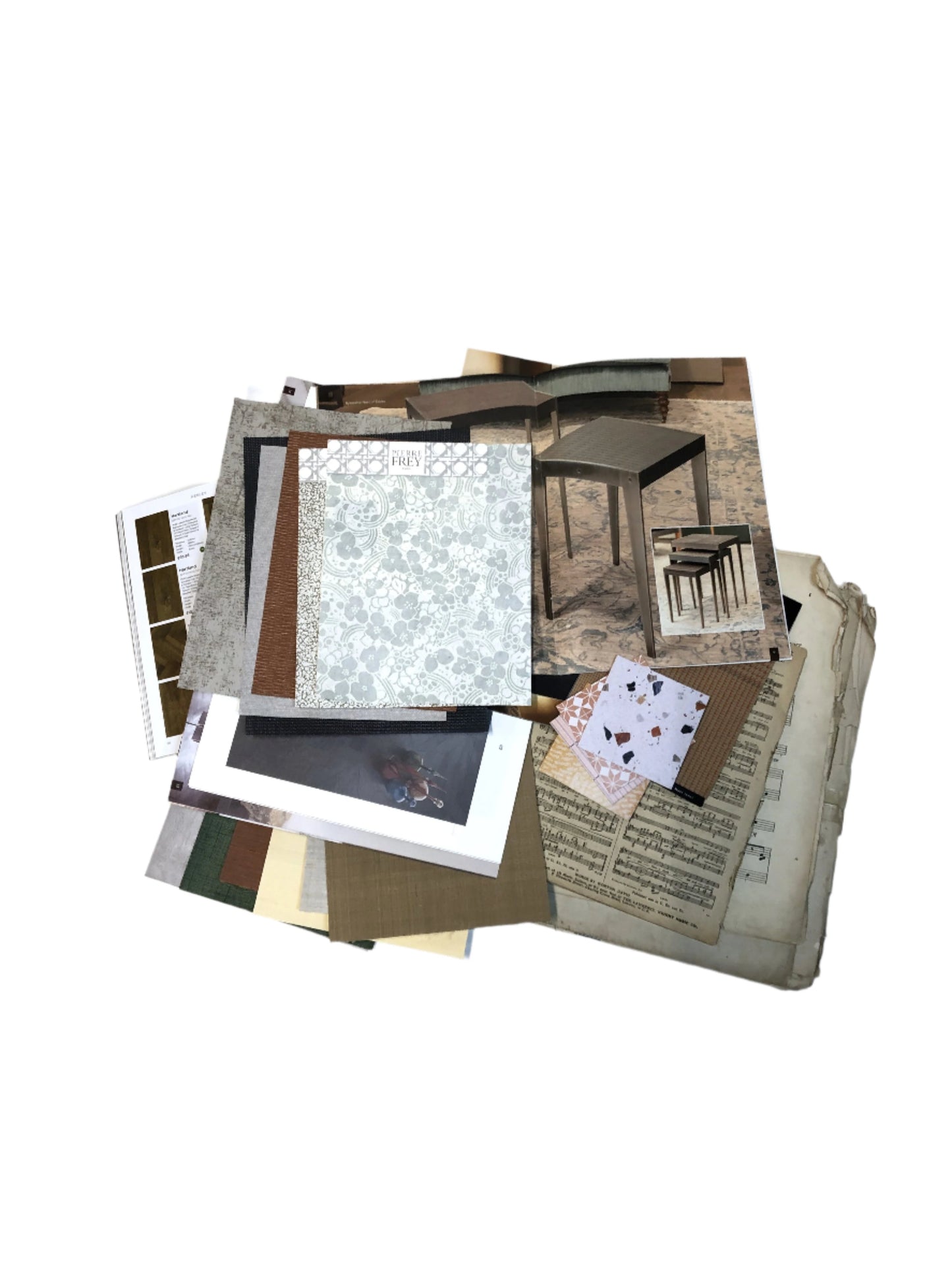 Collection of scrapbooking collage-making kits, including magazine scraps