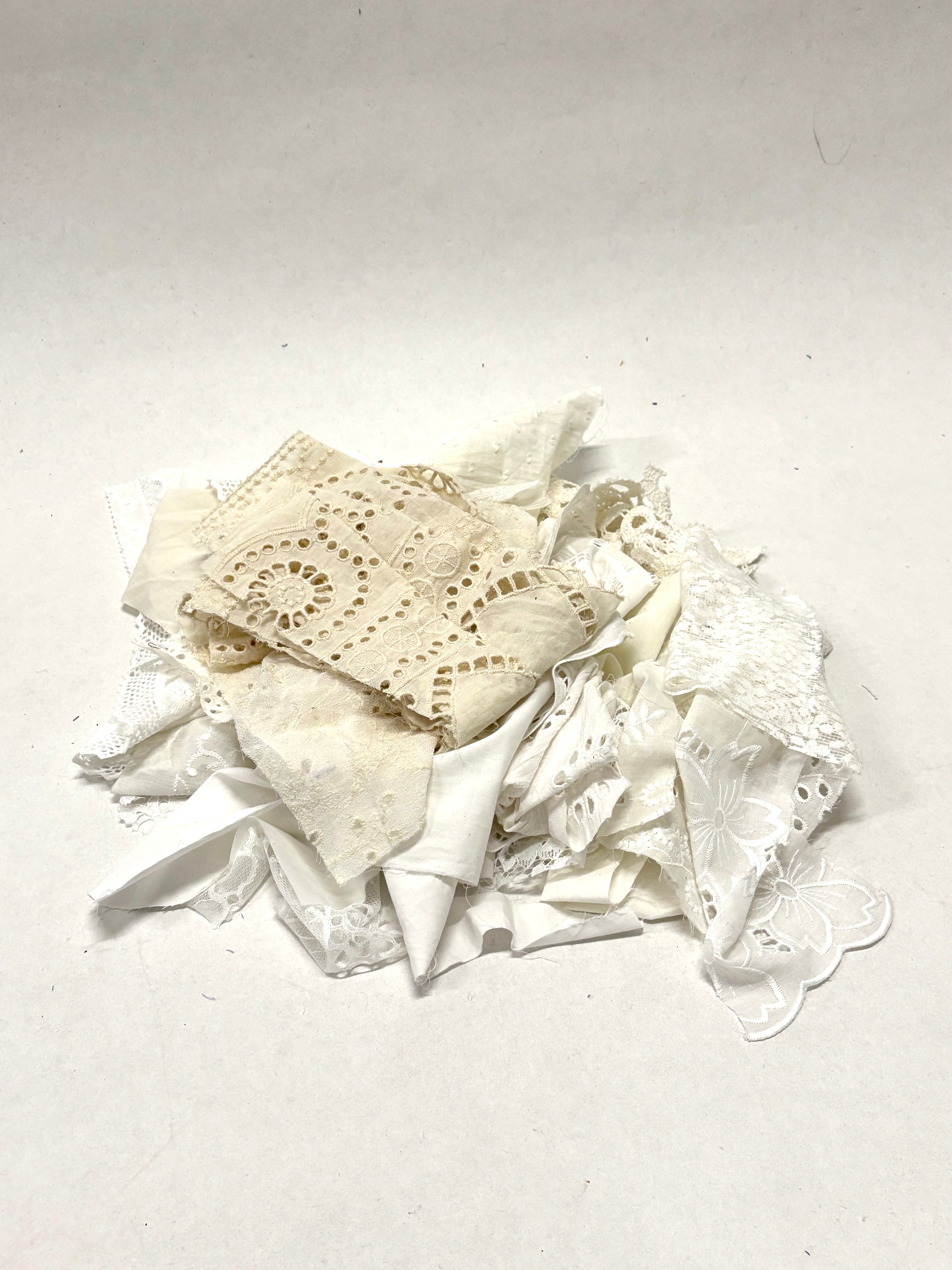 Decorative Lace Textiles, Offcuts/Samples, White, Mixed Bundle – Renee ...
