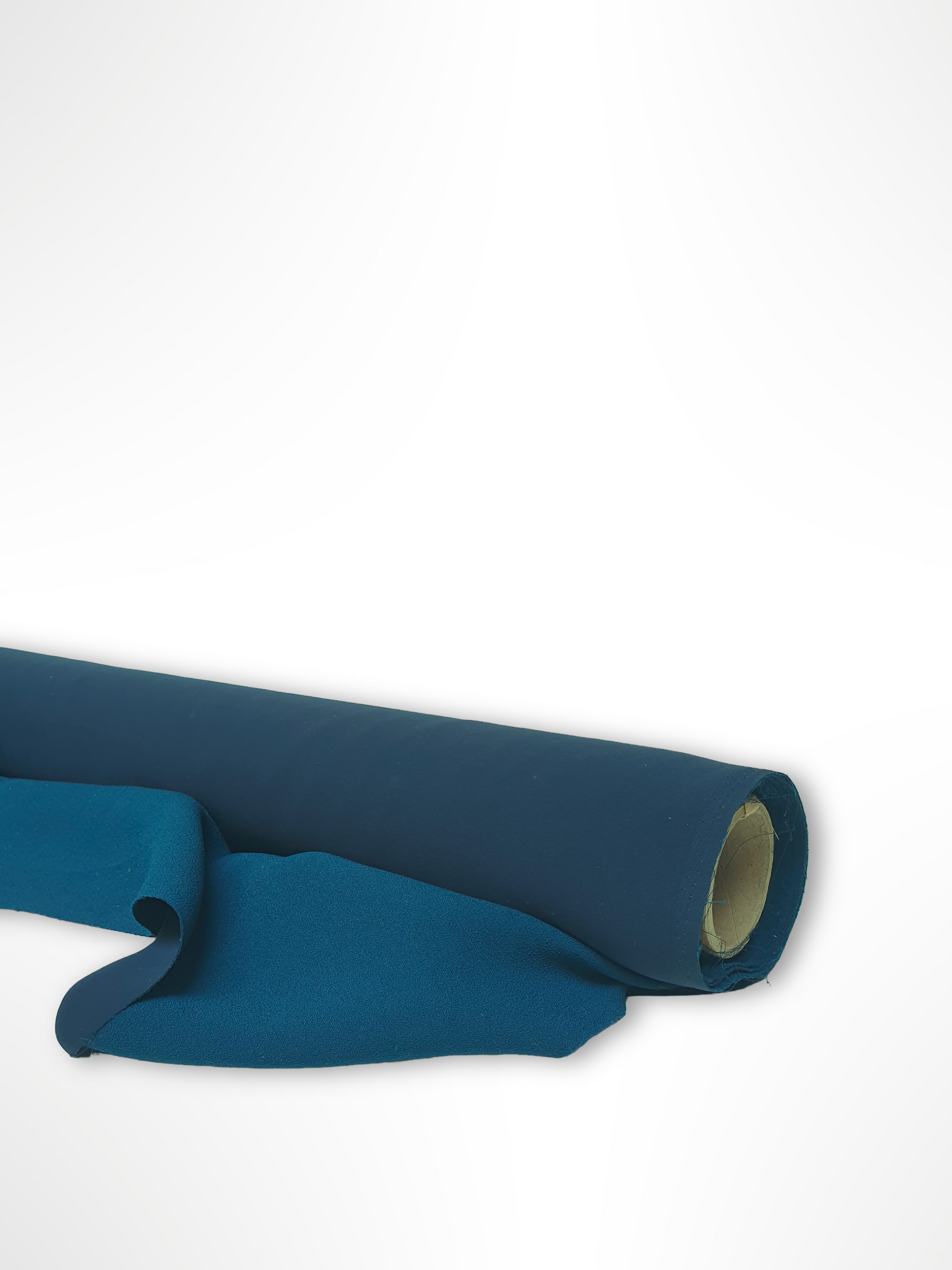 Roll of heavy double-backed fabric in dark teal 