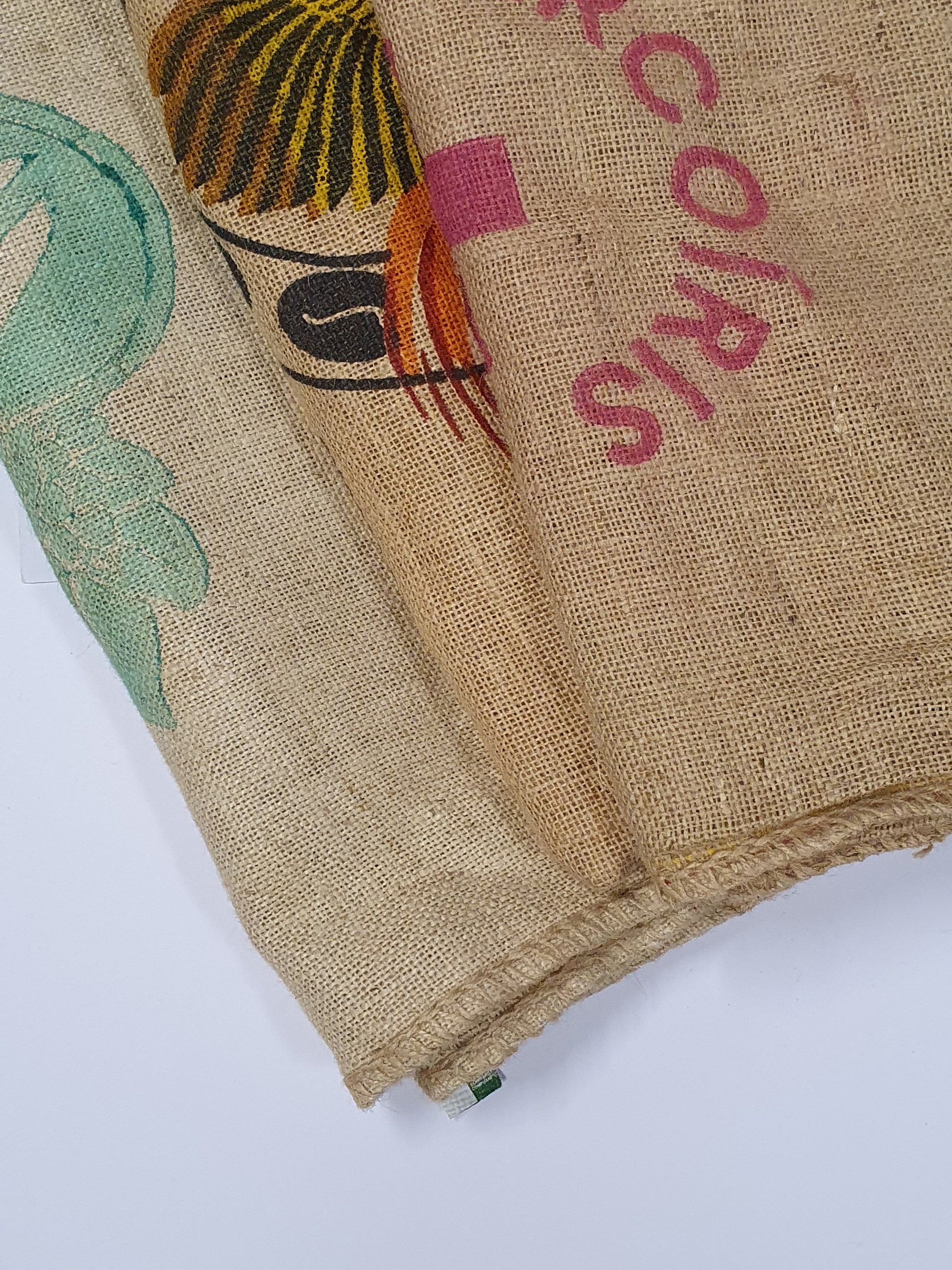 Hessian fabric coffee jute sack with printed on
