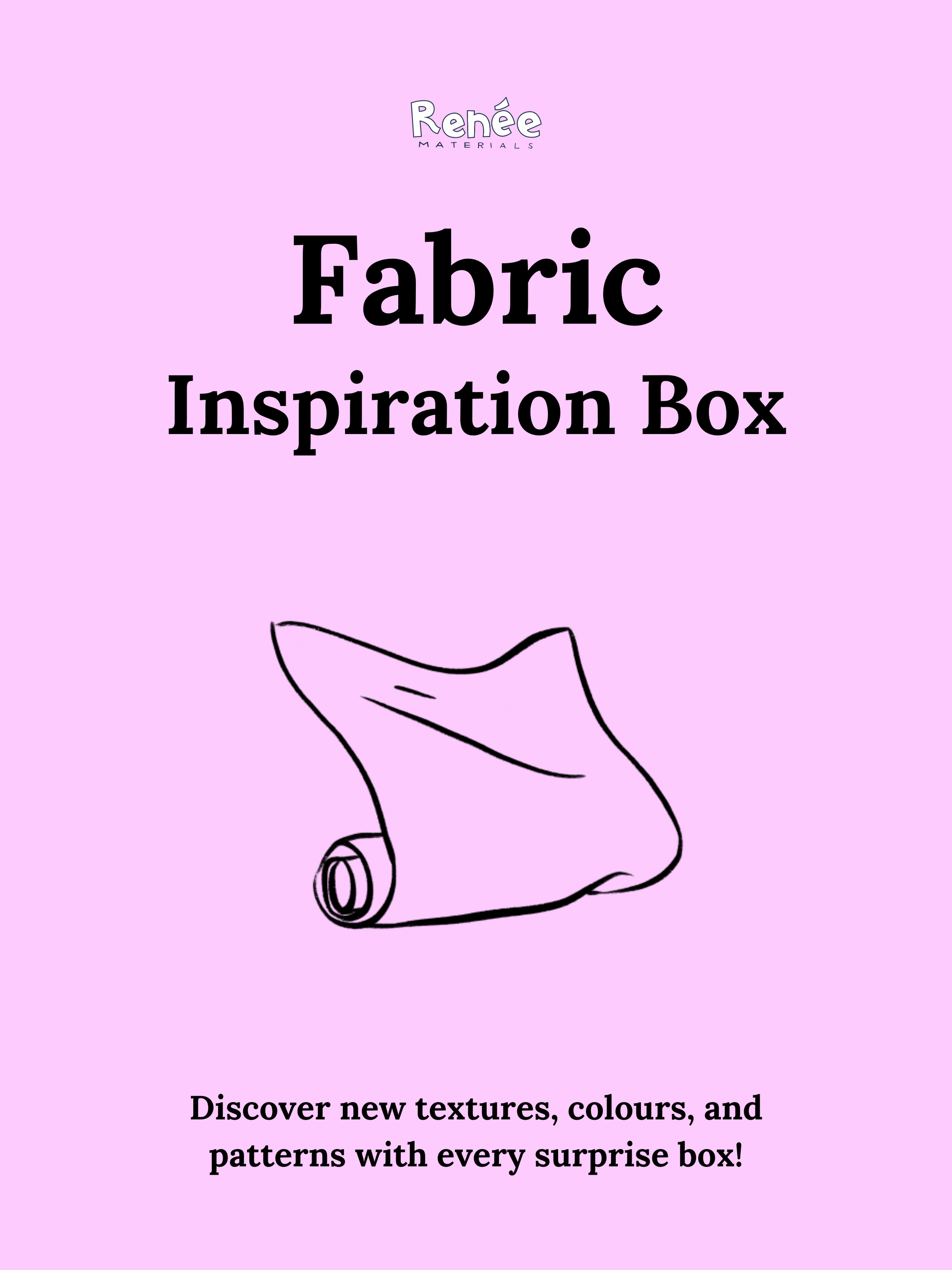A poster of the Fabric Inspiration Box 