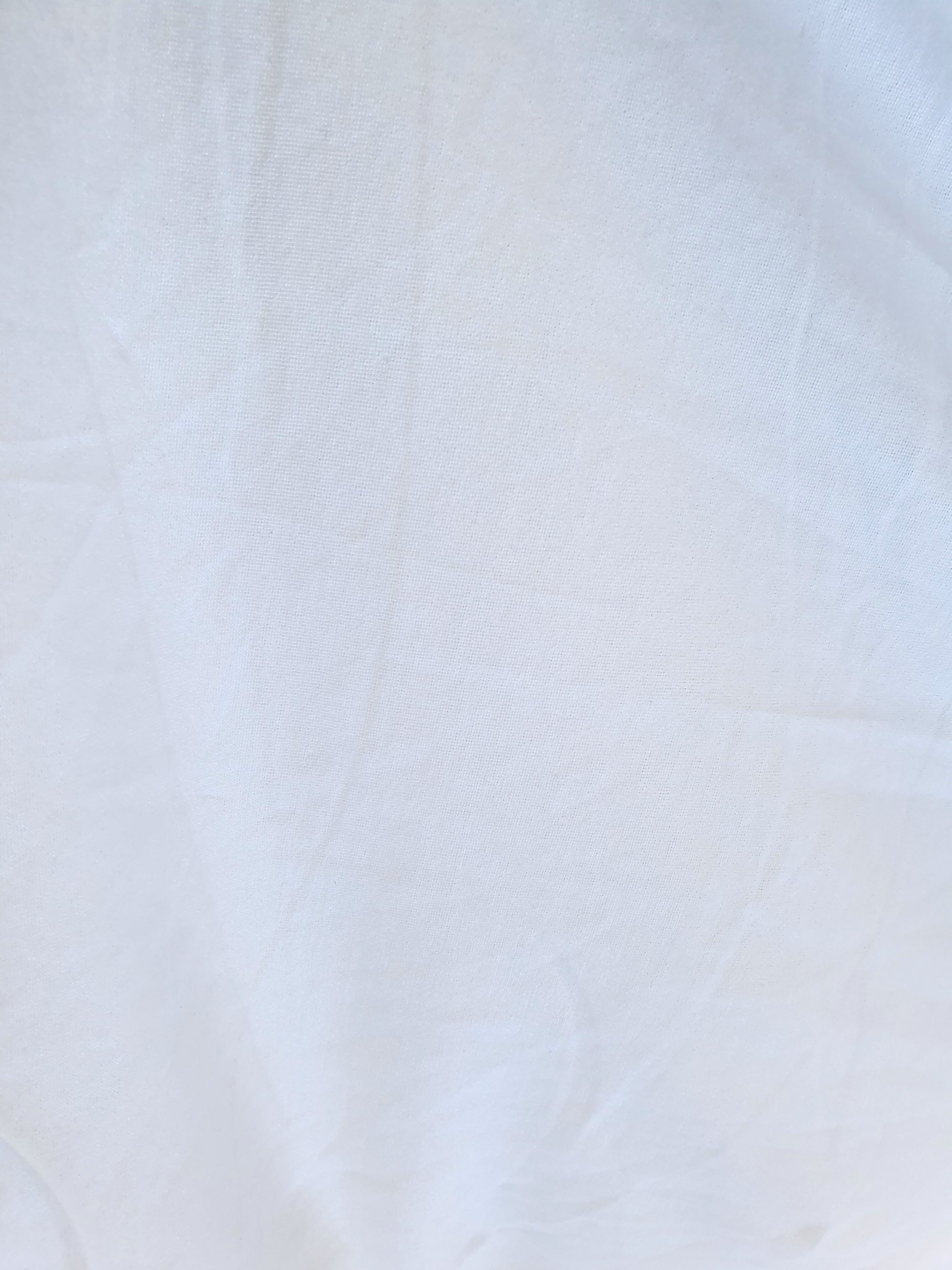 Close-up of wight weighted jersey fabric in white 