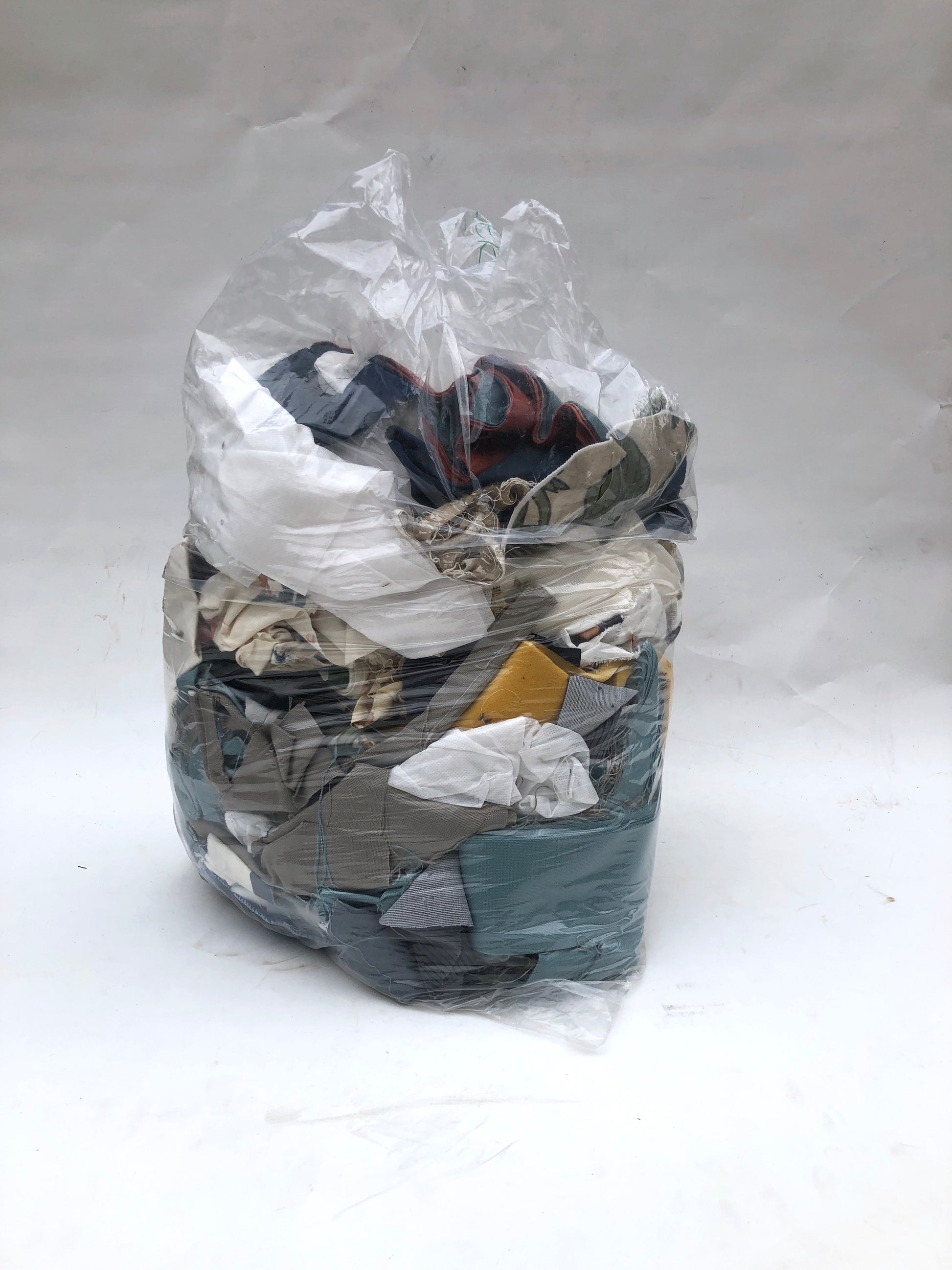 Collection of fabric remnants in various patterns