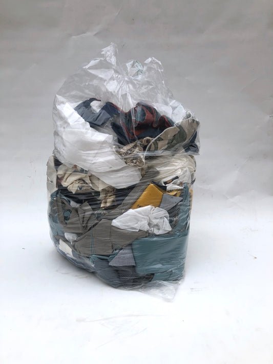 Collection of fabric remnants in various patterns