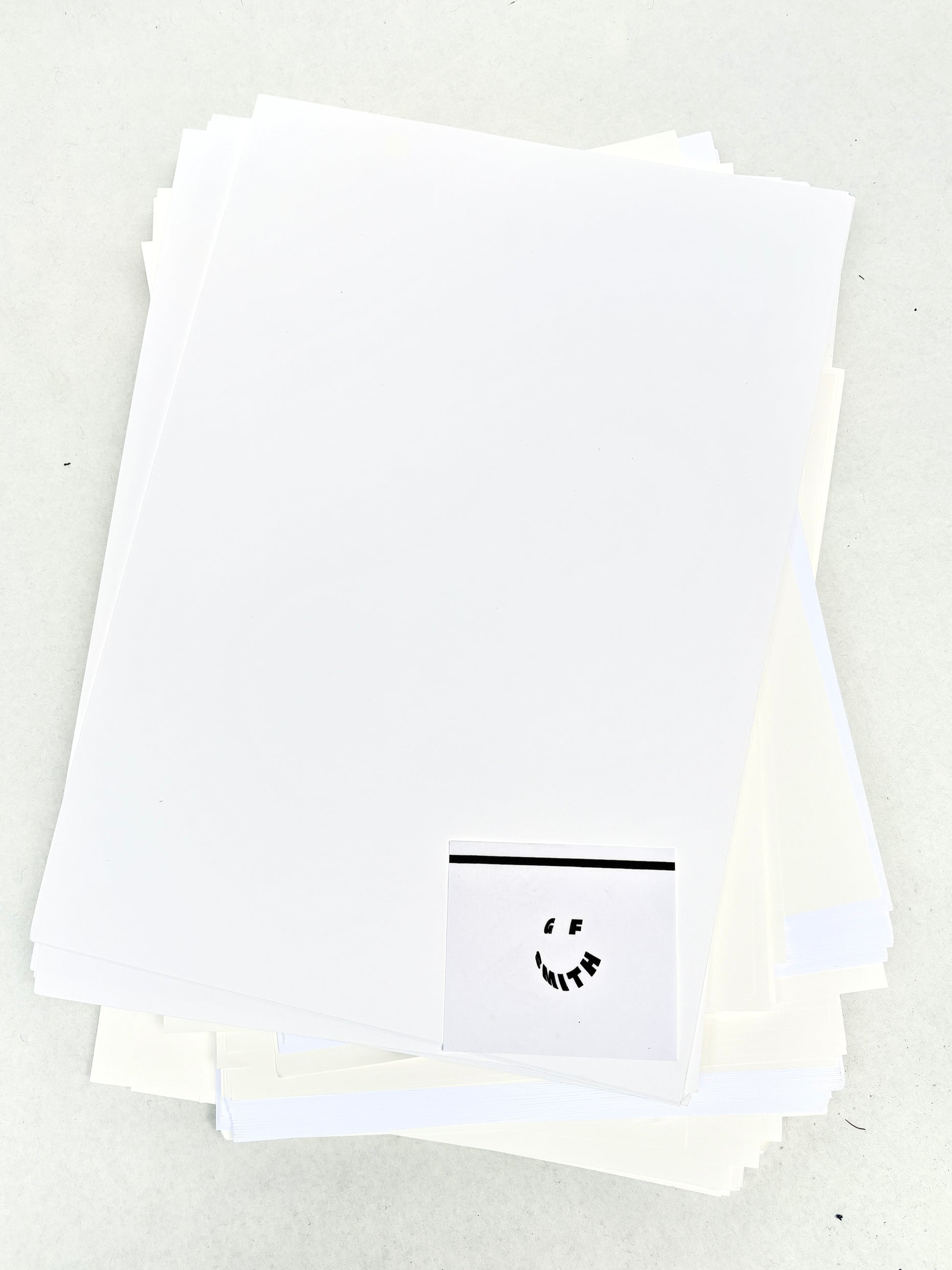 Stack of GF Smith white paper 