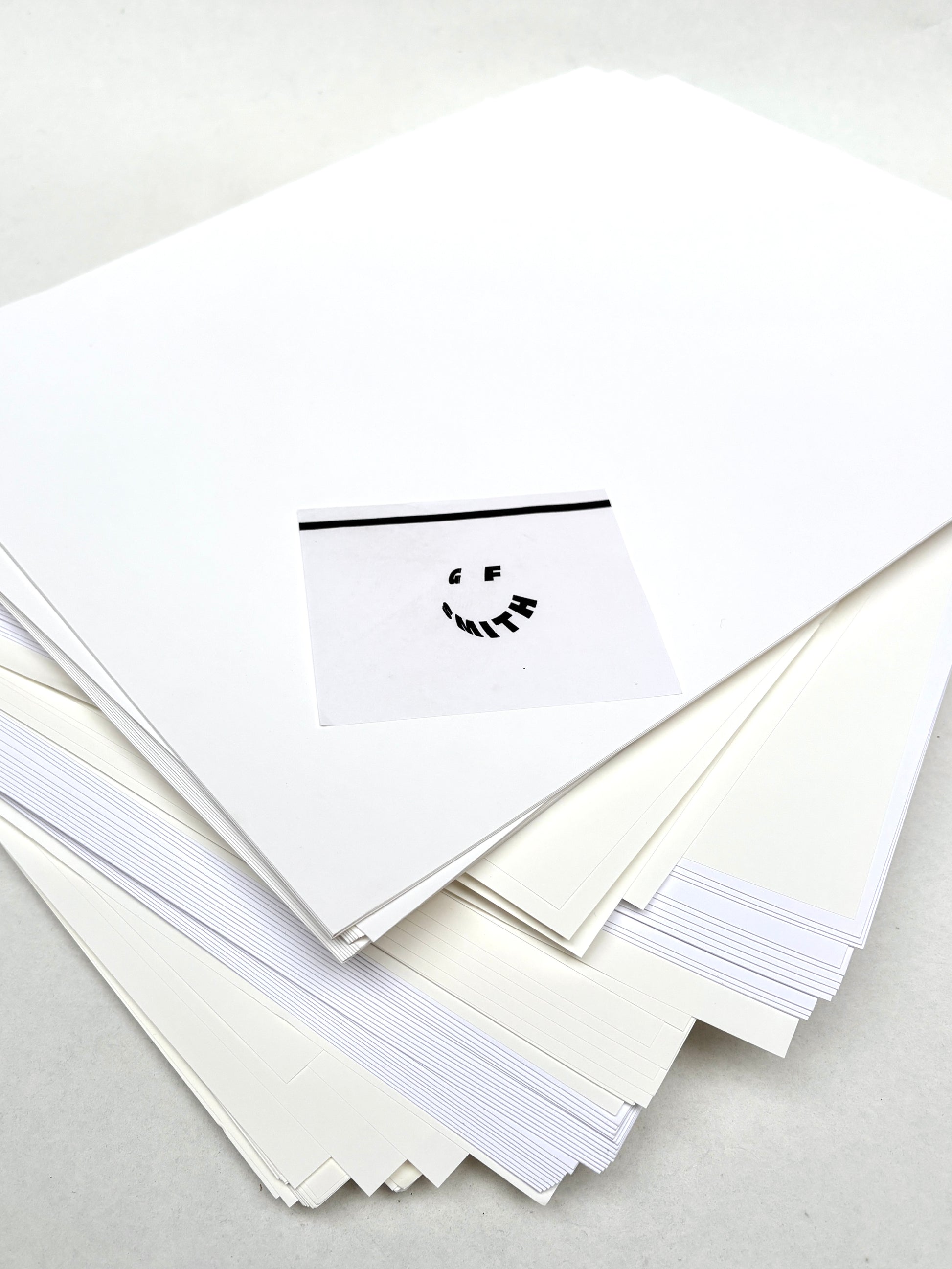 Stack of GF Smith white paper 
