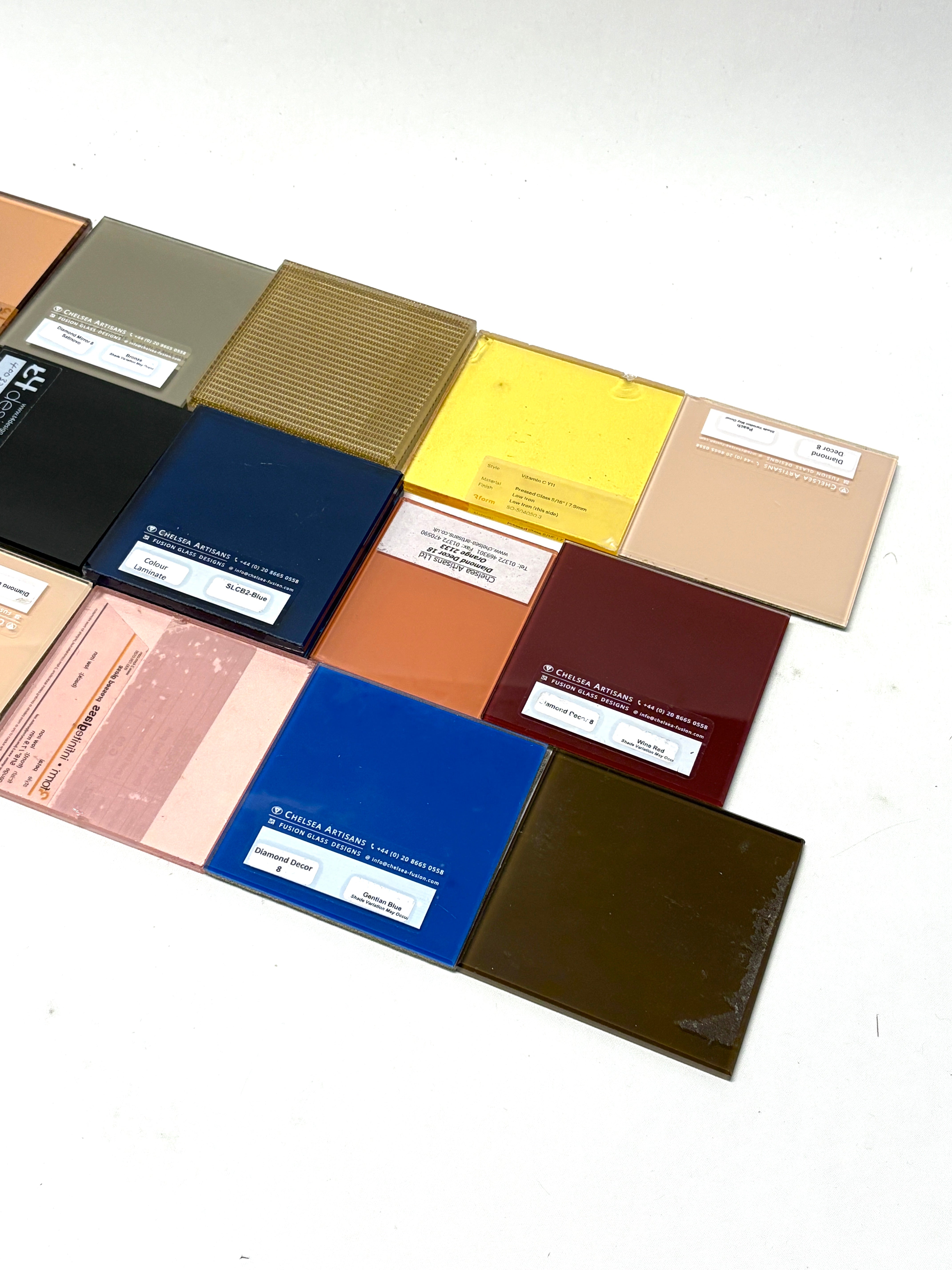Glass Samples, Coloured, Mixed Bundle – Renee Materials