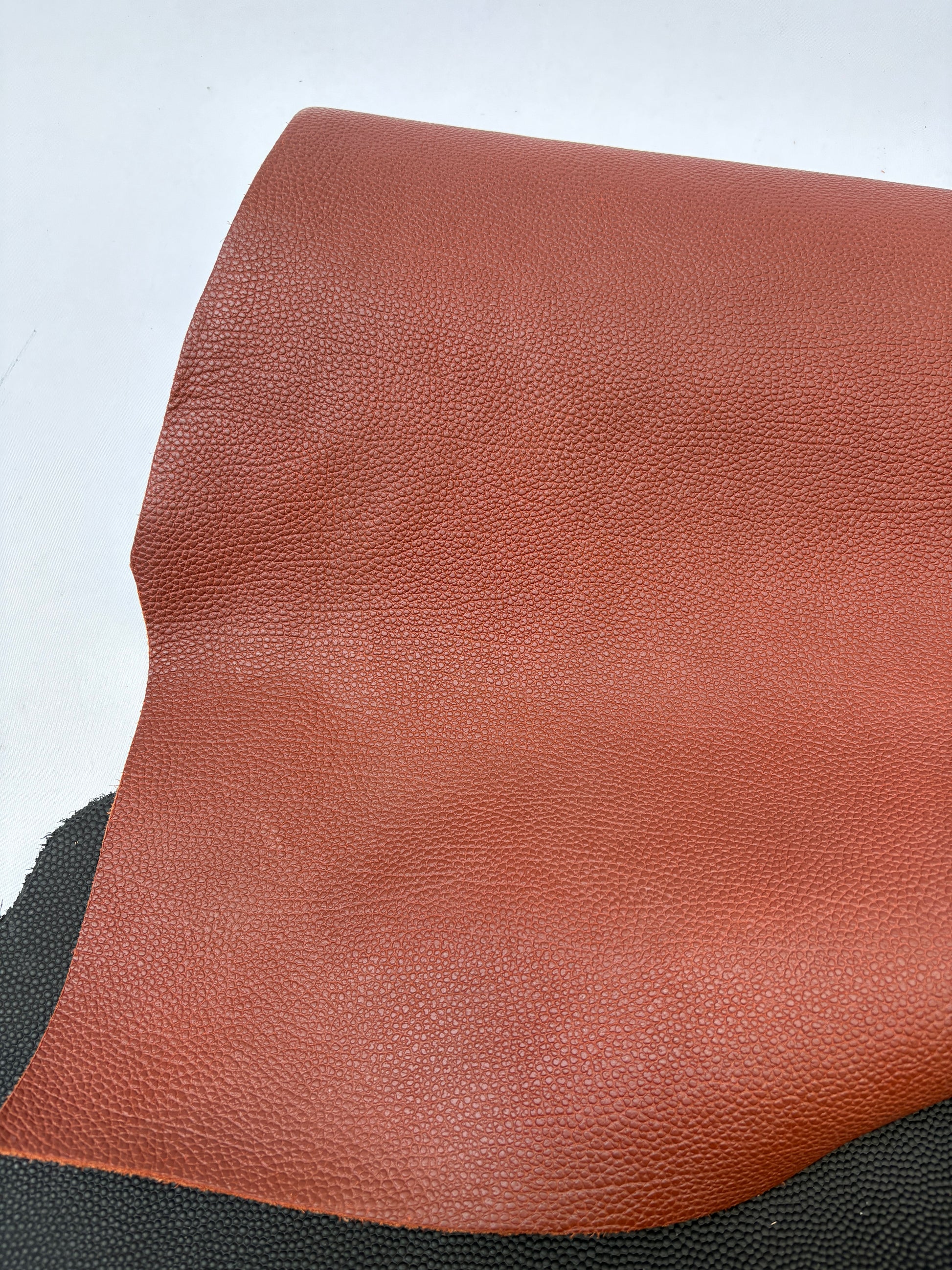 Close-up of brown leather surface 