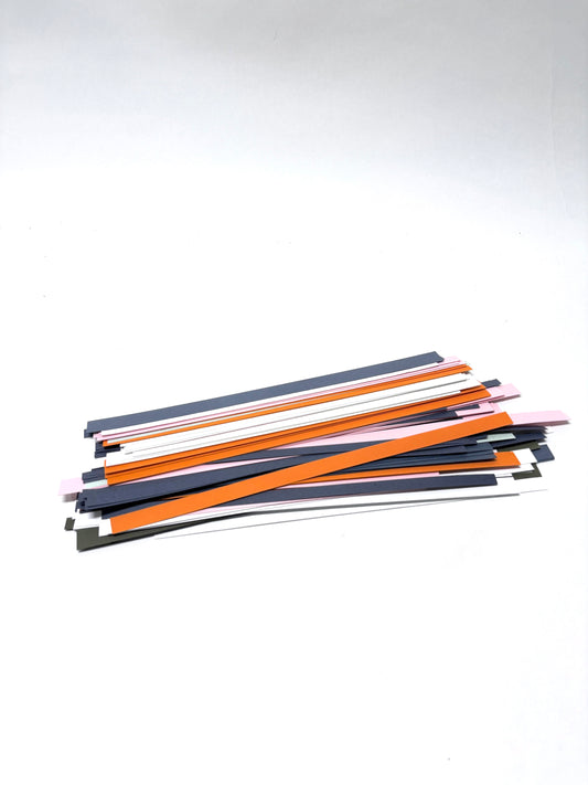 Colourful paper stripes 