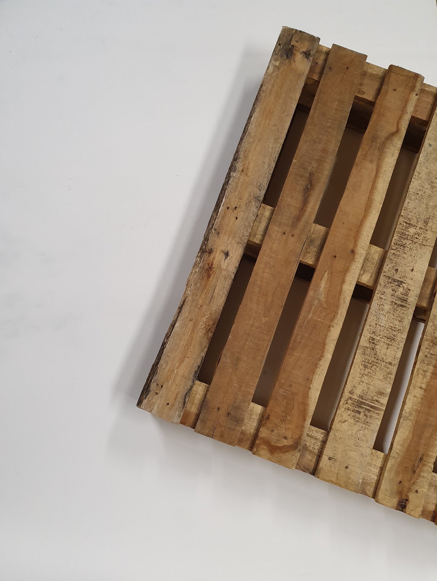 Wooden pallets with white background. 